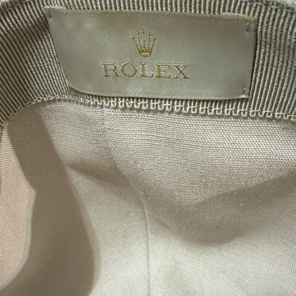 Rolex Beige Embroidered Logo Hat - Picture 4 of 6